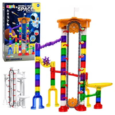Image de Blocs de Construction Piste Spatiale Pour Tunnels à Billes Transparent 3d 153 Pcs.