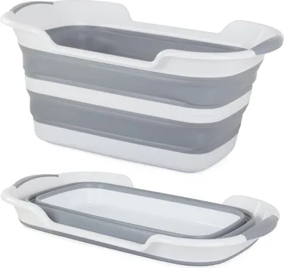 Immagine prodotto di Verk 01550 Cesto portabiancheria pieghevole in silicone 40 l