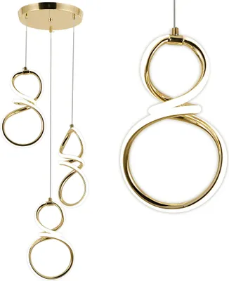 Produktbild von TOOLIGHT Led-Hängelampe G073-3Cpr Gold