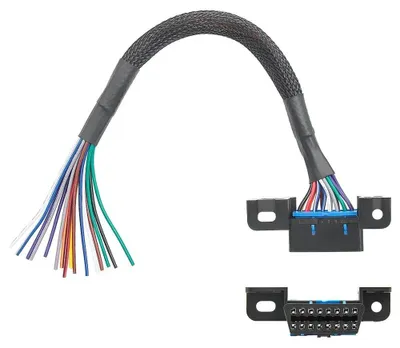 Zdjęcie produktu dla Kabel OBD-II, 16-pinowa wtyczka żeńska z przedłużeniem, wytrzymała wtyczka diagnostyczna, kabel OBD2
