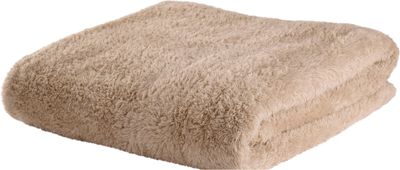Fleece Kuscheldecke aus Mikrofaser Beige 150x200 cm Mikrofaserdecke Tagesdecke Fleecedecke Wohndecke Decke