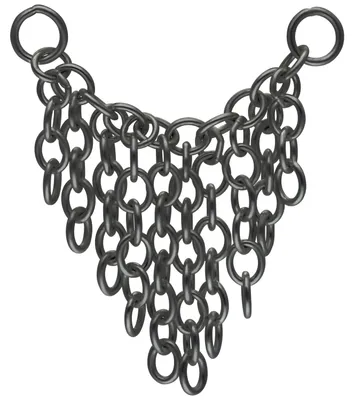 Produktbild von Wildcat Piercingkette - Tassle Piercing Connection Chain aus Silber, Körperstelle: Ohr, Nase, Länge: 25,0mm, Schwarz