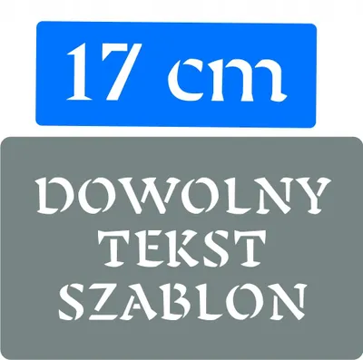 Produktbild von Decorello Individuelle Text Schablone Buchstabenhöhe 17 cm