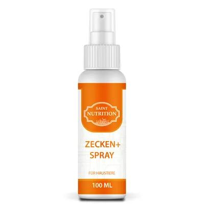 Produktbild von Saint Nutrition® Zecken+ Spray – zum Schutz vor Zeckenbefall – Abwеhr gegen Zecken - für Hunde und Katzen – Zeckenschutz Hund  – Schutz für Haustiere
