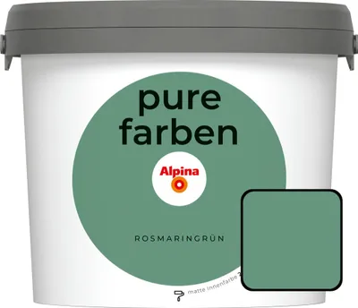 Produktbild von Alpina Pure Farben Wandfarbe rosmaringrün 2,5 L
