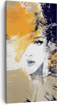 Produktbild von Bild auf Leinwand - Leinwandbild - Abstraktion Frau - 45x80cm - Wand Bild - Wanddeko - Wandbilder - Leinwanddruck - Bilder - Kunstdruck - Wanddekoration - Leinwand bilder - Wandkunst - PA45x80-3656