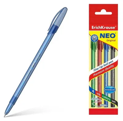 Produktbild von Kugelschreiber Neo Original 0,26mm 4 Stück Farbmix Set