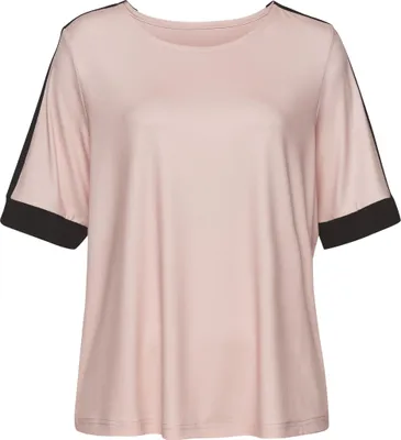 Produktbild von VIVANCE Kurzarmshirt mauve-schwarz Größe 32/34