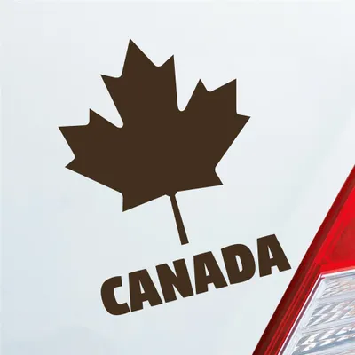 Produktbild von Auto Aufkleber Kanada Canada Ahornblatt maple leaf Urlaub Car 10x13 cm Braun Sticker Heckscheibenaufkleber
