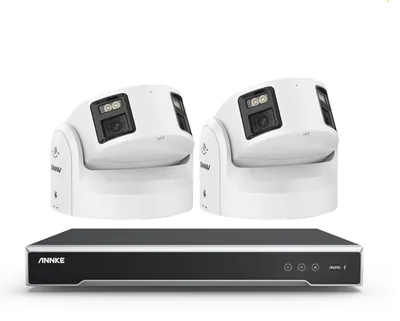 Immagine prodotto di Kit di videosorveglianza a 8 canali, risoluzione 8MP, con obiettivo panoramico e visione notturna a colori 24 ore su 24, 7 giorni su 7