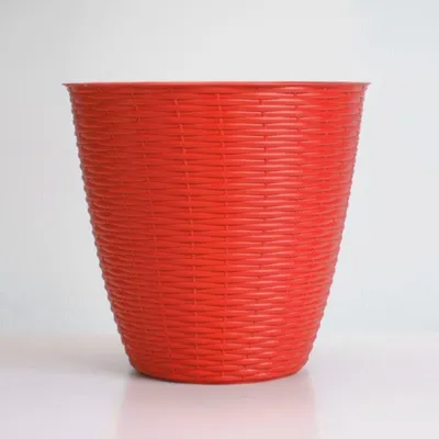 Image de Cache-pot - PAGLIA - D 19 x H 17,6 cm - Rouge