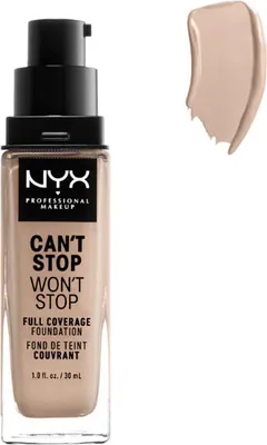 Immagine prodotto di Nyx Can't Stop Won't Stop Fondotinta a copertura totale Porcelain 30ml