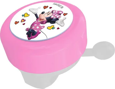 Produktbild von Tataway Disney Minnie Mouse Kinder-Fahrradklingel, Metall mit Kunststoffgehäuse und Hebel, Rosa