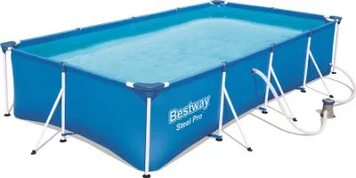 Immagine prodotto di Set piscina Bestway in acciaio - 400 x 221 x 81 cm - 1200 L - Rettangolare