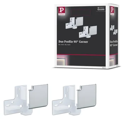 Image de Paulmann Duo Profil 90° Corner 2er Pack