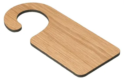 Image de Plaque de porte "Woody" nature