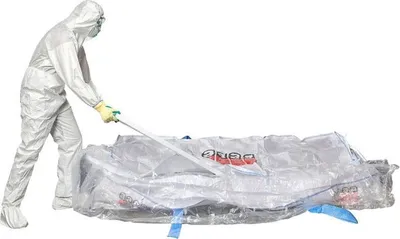 Produktbild von 5x Asbest Plattensack 250x150x30cm | robust für schwere Asbestplatten von bis zu 1,5t
