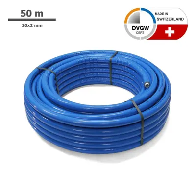 Produktbild von Sanpro Isoliertes Mehrschichtverbundrohr, Größe 20x2, 50 m, 6 mm isoliert