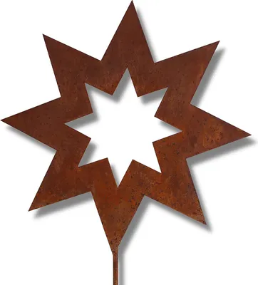 Image de Rostikal fiche de jardin rouille étoile 55 cm Décoration de Noël extérieur étoiles déco salon