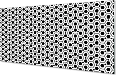 Produktbild von Glasbilder 100x50 Wandkunst Hexagone