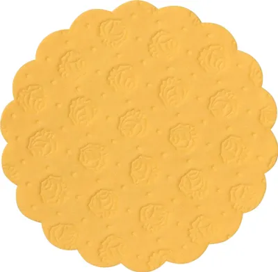 Bierdeckel aus Saugpapier, gelb, 9 cm, 500 Stück