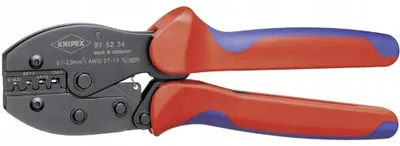 Productafbeelding van Krimptang voor ongeïsoleerde adereindhulzen, 0,1-2,5 mm², Knipex