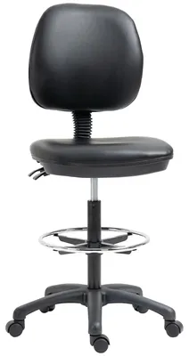 Produktbild von H?henverstellbarer Rollhocker (69šC91 cm) mit verstellbarer Rš¹ckenlehne und verstellbarer Fu?stš¹tze