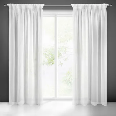 Immagine prodotto di Tenda 140x270 Dalia bianca preparata su nastro etaminico liscio opaco Eurofirany