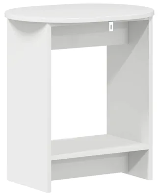 Image de Table d'appoint Blanc brillant 50 x 39,5 x 55 cm