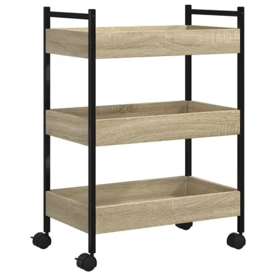 Immagine prodotto di vidaXL Carrello da cucina rovere Sonoma 50x30x70 cm materiale a base di legno