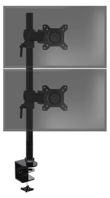 Produktbild von Duronic DM35V2X1 Monitorhalterung / Tischhalterung / Monitorarme / Monitorständer für LCD/LED Computer Bildschirme / Fernsehgeräte mit Neig-, Schwenk- und Rotierfunktion