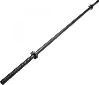 Produktbild von GORILLA SPORTS® Langhantelstange - 170cm, mit 2 Sternverschlüssen, 30mm, bis 200kg belastbar, Griff gerändelt, rutschfest, Chrom, Schwarz - Hantelstange, Langhanteln, Langhantel-Stange