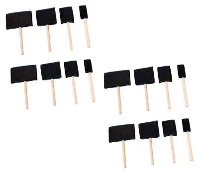 Produktbild von 16-teiliges Pinselset mit Holzgriff für Acrylfarben, Lacke und Beizen