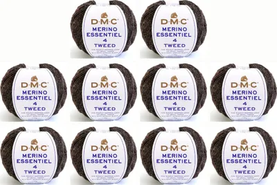 Image de 10 pelotes de DMC Merino Essentiel Tweed – fil Aran (couleur 901)