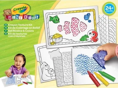 Productafbeelding van Crayola Crayon Texture kit - Krijt reliëf kleurset