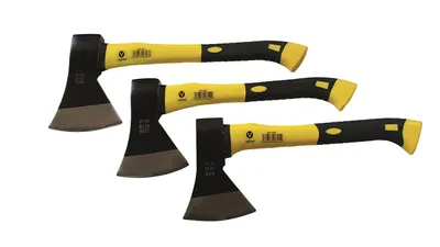 Produktbild von 3  tlg Set Axt Beil Spaltaxt Holzaxt 600 800 1000 g Fiberglasstiel