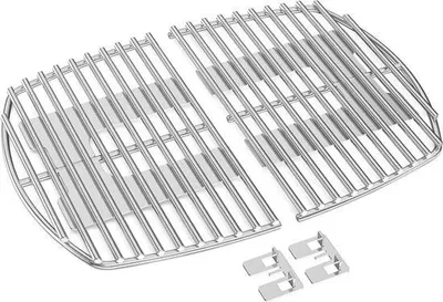 Image de Grille de cuisson en acier inoxydable - Convient aux barbecues Weber Q100 - Grille de cuisson