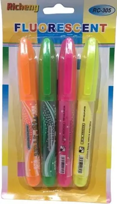 Obrázek produktu pro Sada akrylových zvýrazňovačů FLUORESCENT 4 Ks.