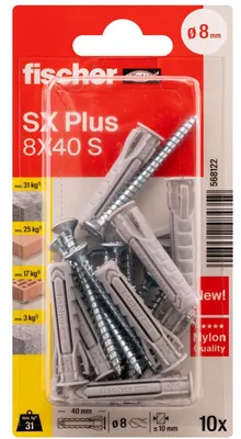Imagen del producto de Tornillo de expansión SX Plus, 8x40 mm, tipo S