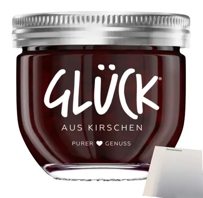 Produktbild von Glück Aus Kirschen (230g Glas) + usy Block