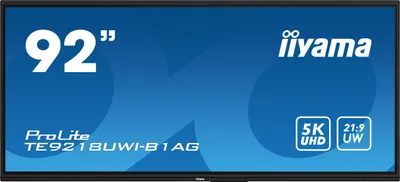 Obrázok produktu pre iiyama TE9218UWI-B1AG, Dizajn stánku, 2,32 m (91.5"), LED, 5120 x 2160 px, Wi-Fi, 16/7