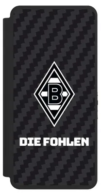 Produktbild von NIVOCASE Klapphülle für Samsung Galaxy S26 Ultra  Handyhülle aus Kunst Leder NIVOflip schwarz Borussia Mönchengladbach Carbon Gladbach