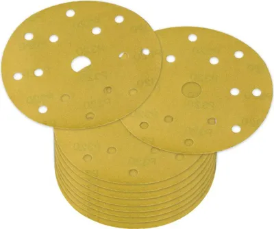 Productafbeelding van Schuurpapier voor excentrische schuurmachine, 150 mm, korrel P320, 10 stuks