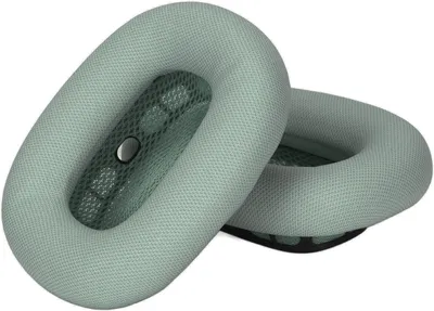 Produktbild von Kopfhörer Ohrpolster Ersatz Weiches Gedächtnis Schaumstoff Protein Leder Ohrenschützer für Airpod MAX KopfhörerGrün