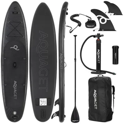 Produktbild von Aquaget® SUP-Brett 350 cm – aufblasbares SUP-Board mit Zubehör und Paddel, DWF Dropstitch Konstruktion