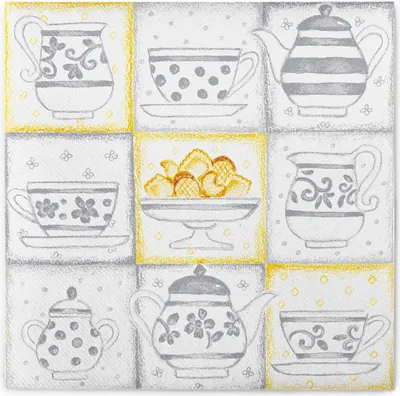 Produktbild von Sovie HORECA Serviette Cookie in Grau aus Linclass® Airlaid 40 x 40 cm, 50 Stück