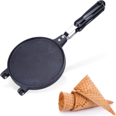 Productafbeelding van Wafelijzer Cone Maker - Pannenkoek ijzer - Desserts Maken - Anti-aanbaklaag - 38.5 cm - Multicolor