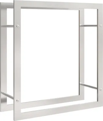 Zdjęcie produktu dla vidaXL Stojak na drewno opałowe 80x28x86 cm stal nierdzewna