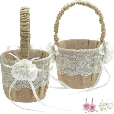 Produktbild von Famanu Jutemand Blumenmädchen 2er Set - 17 x 26 x 13 cm