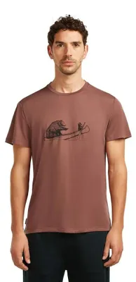Produktbild von Icebreaker Merino Core Canoe Companions Kurzarm-t-shirt Braun M Mann Braun M
